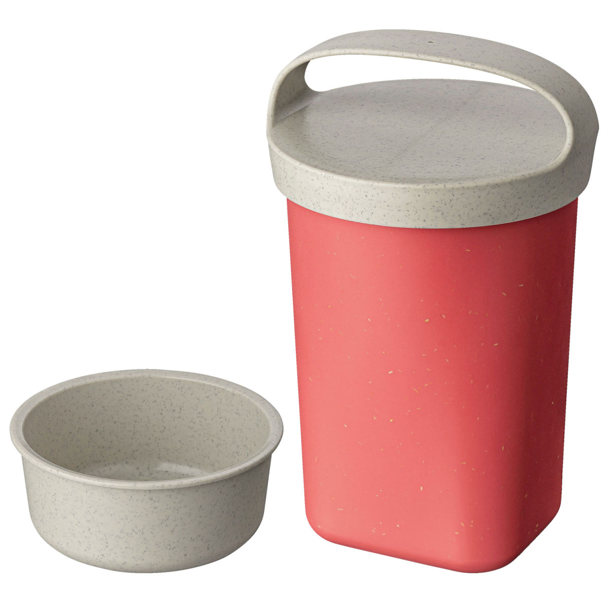 Contenitori riutilizzabili Snackpot Buddy koziol; 700ml, 10.4x17.5 cm (ØxH); rosso; rotonda; 6 pz. / confezione