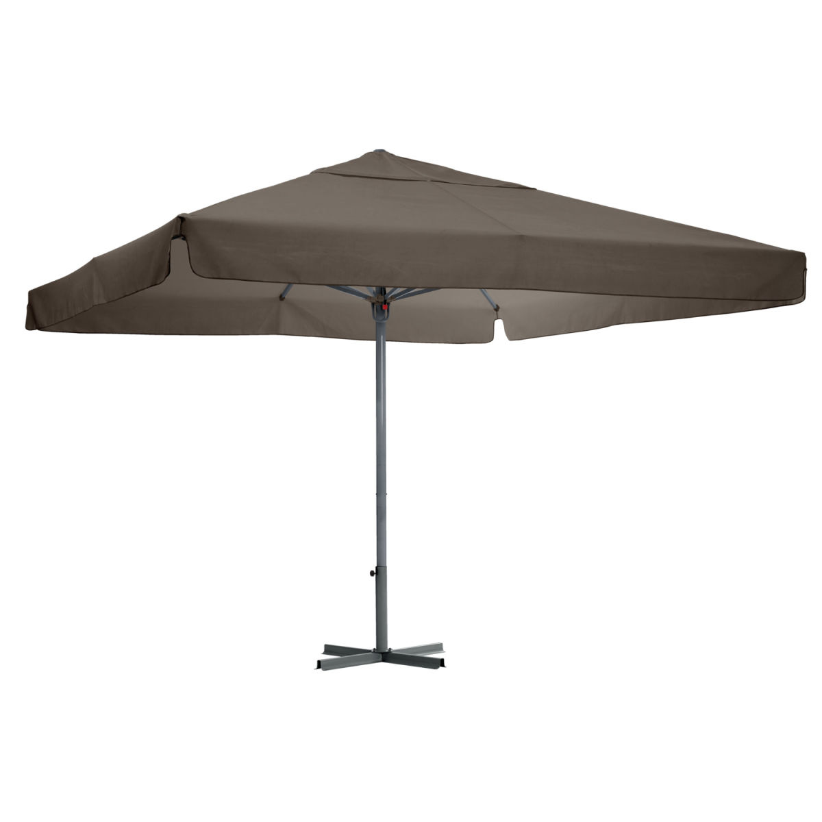 Ombrellone professionale Esparto Struttura antracite VEGA; 350x350x370 cm (LxLxH); grigio; quadrata