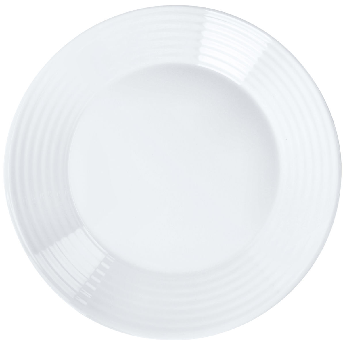 Luminarc Djup tallrik Stairo; 35 cl, 23.5x3.2 cm (ØxH); Vit; Rund; 6 Styck / Förpackning