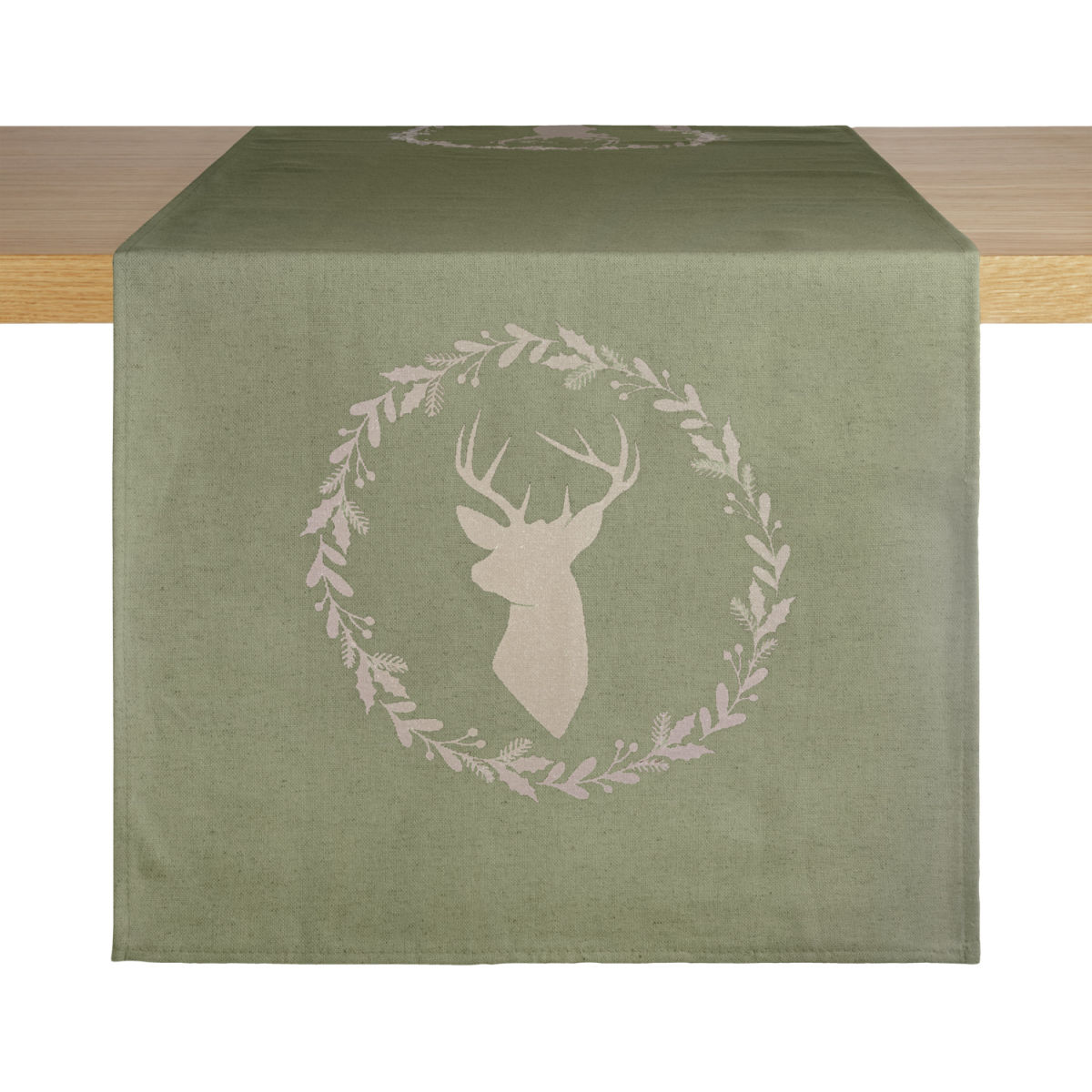 Runner Kaprun ERWIN M.; 40x130 cm (LxL); salvia/beige