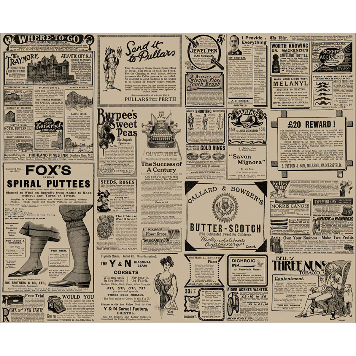 GARCIA DE POU Hamburgerpapper Pergamo 38x31 cm; 38x31 cm (LxB); Svart/Natur; 1000 Styck / Förpackning