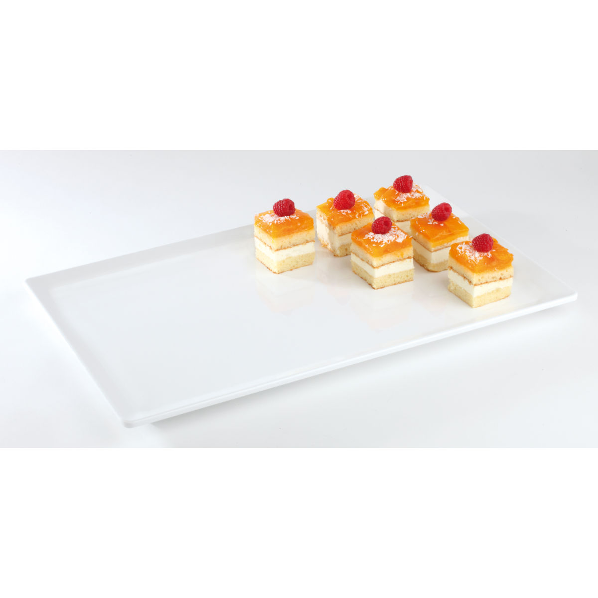 APS GN dienblad Pure; Maat GN 1/1, 53x32.5x3 cm (LxBxH); wit; rechthoekig