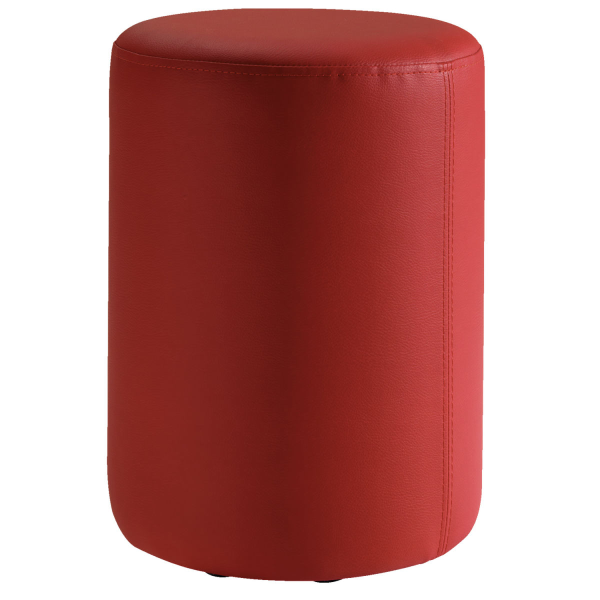 Pouf Stanford cilindrico VEGA; 35x47.5 cm (ØxH); rosso; cilindrica; 2 pz. / confezione