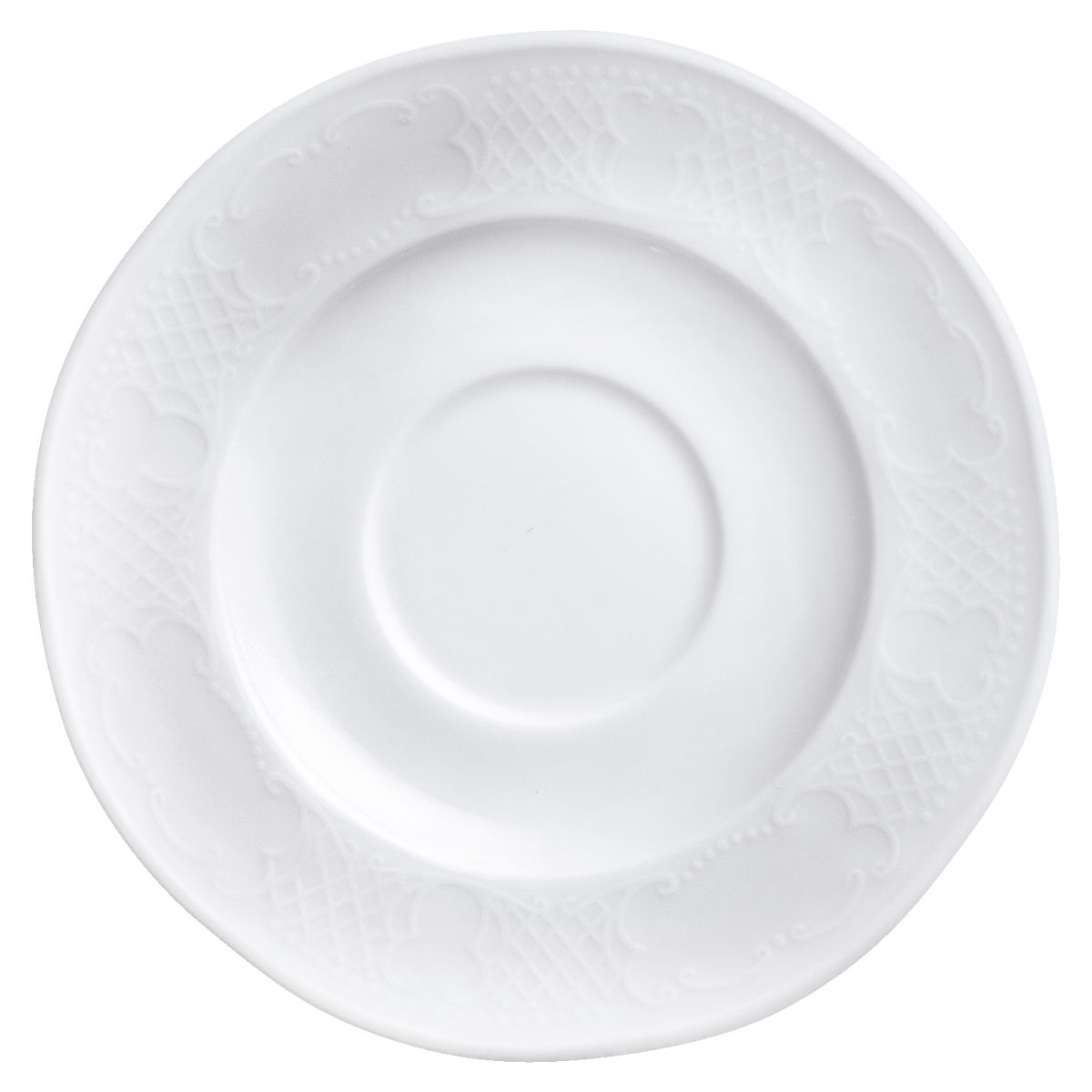 Piattino espresso Minuett VEGA; 11.5 cm (Ø); bianco; rotonda; 6 pz. / Pacco