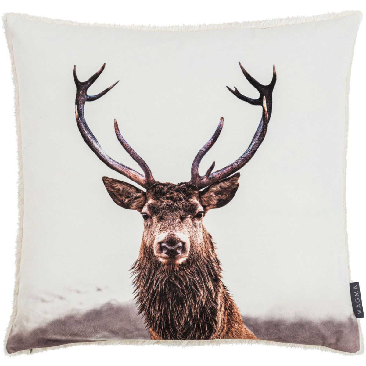 Federa cuscino Stag MAGMA; 45x45 cm (LxL); bianco crema; quadrata