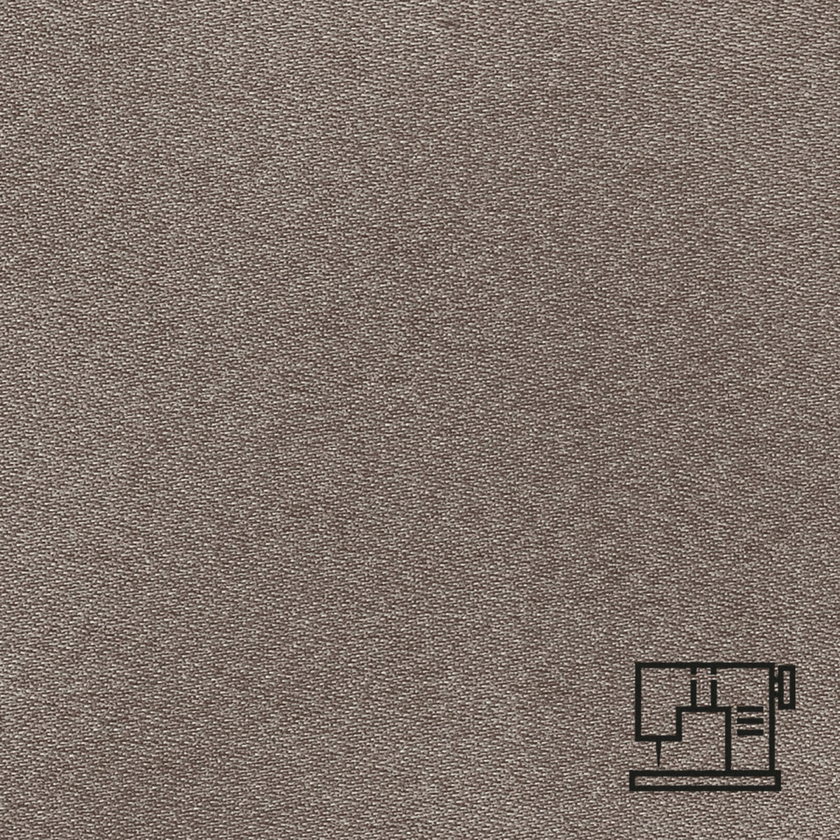 Tovagliato Ancona liscia su misura ERWIN M.; tortora