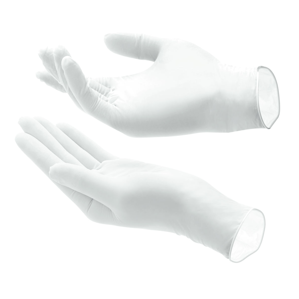 Guantes desechables de nitrilo Safe Premium Hygostar; Talla L; blanco; 100 pz. / Paquete