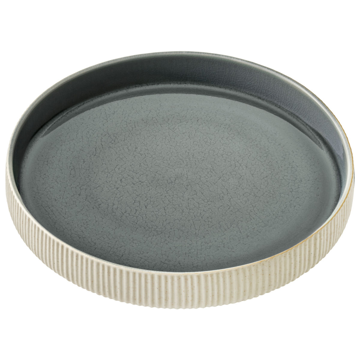 Piatto fondo Nara bordo alto e rialzato Playground; 1300 ml, 24x4.2 cm (ØxH); grigio; rotonda; 6 pz. / Pacco