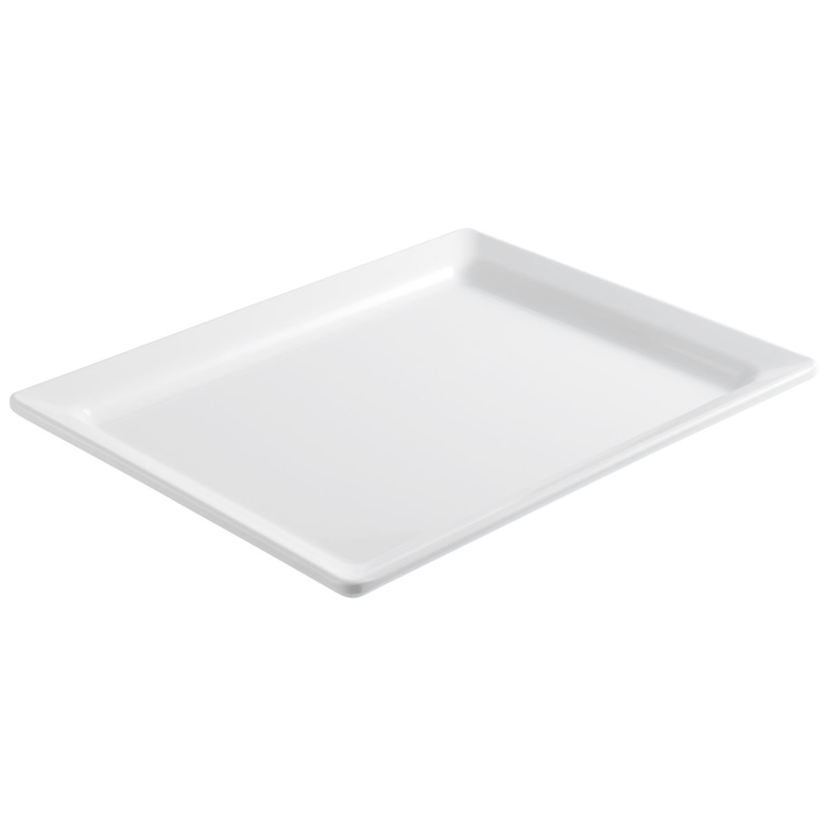 Vassoio buffet Melamina Gastronorm 1/2 VEGA; Misura GN 1/2, 32.5x26.5x3 cm (LxLxP); bianco