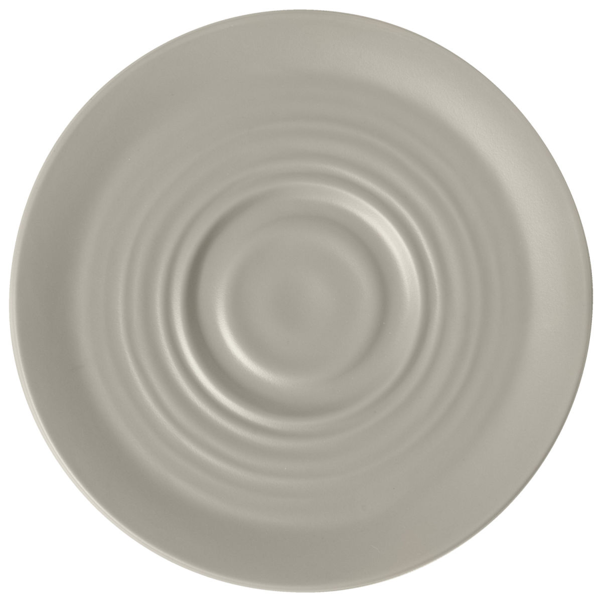 Piattino espresso Kanas  con rilievo VEGA; 11.4x1.3 cm (ØxH); beige; rotonda; 6 pz. / confezione