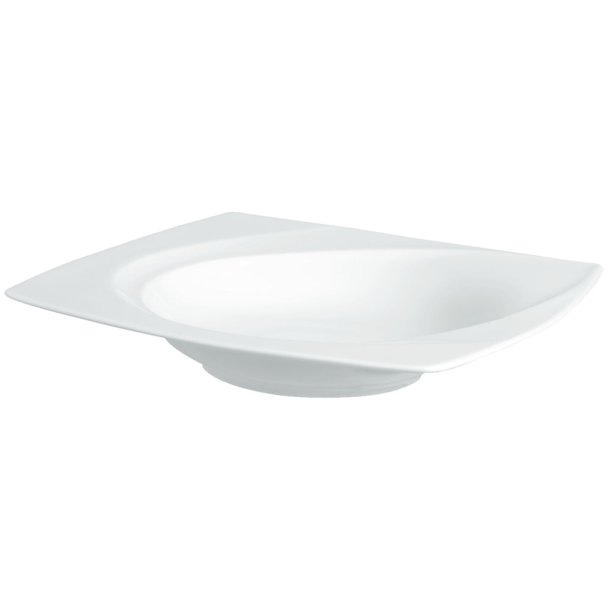 VEGA Teller Vilano tief 400 ml, 23x23x4 cm (LxBxH); weiß; quadratisch; 6 Stück / Pack