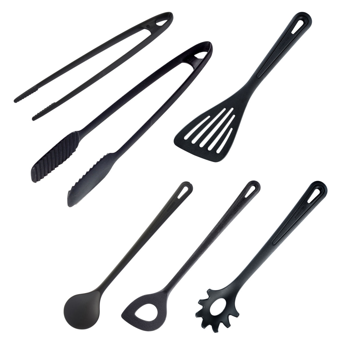 Westmark Küchenutensilien-Set Gentle 6-teilig 33x7 cm (LxB); schwarz