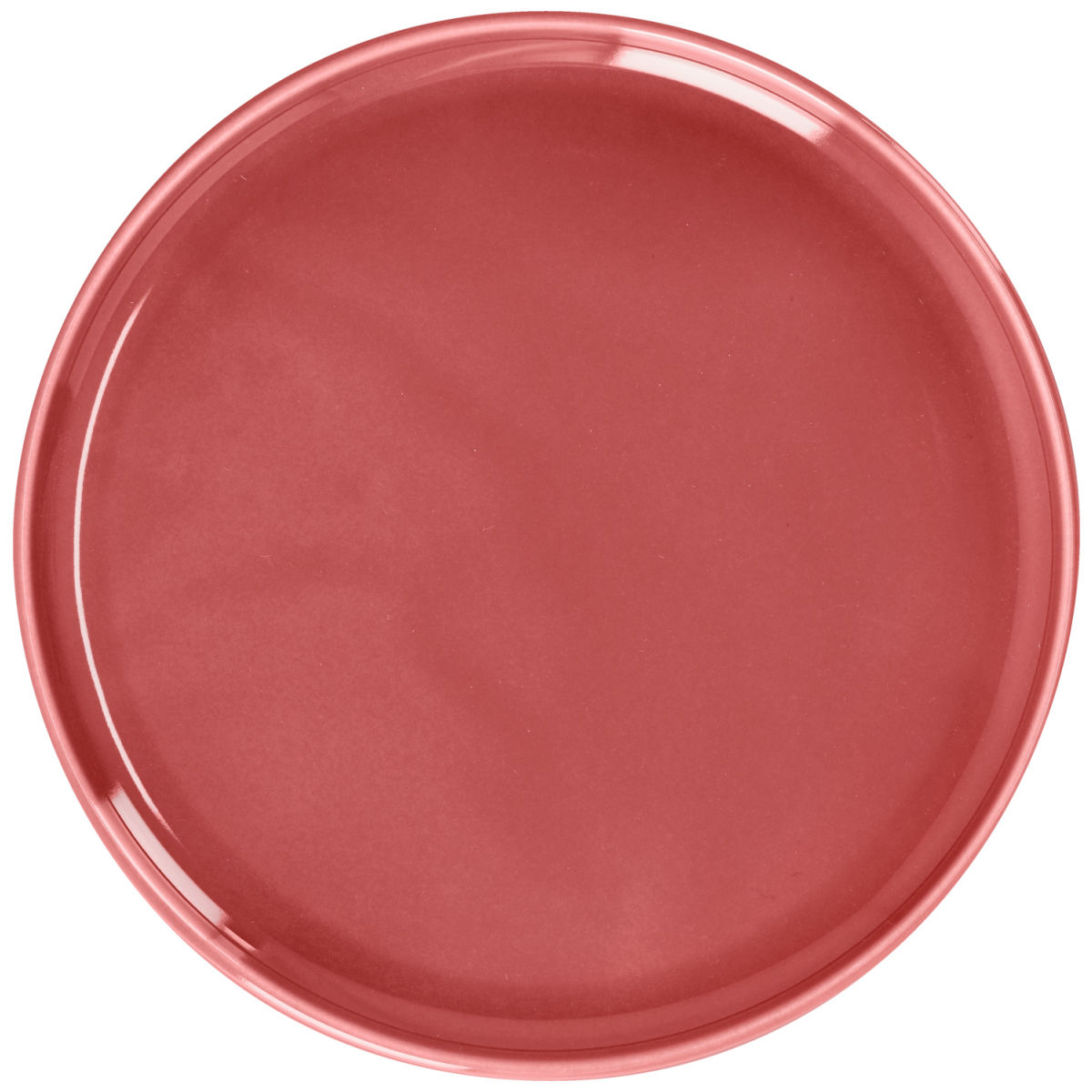 Piatto piano Alegria VEGA; 20x1.6 cm (ØxH); rosso chiaro; rotonda; 6 pz. / confezione