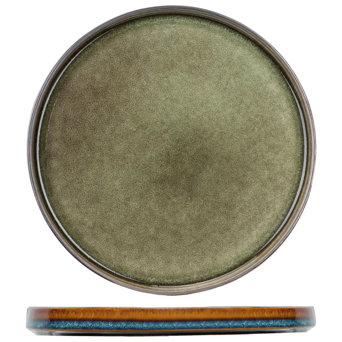 Cosy & Trendy Assiett Quintana; 14 cm (Ø); Grön; Rund; 6 Styck / Förpackning