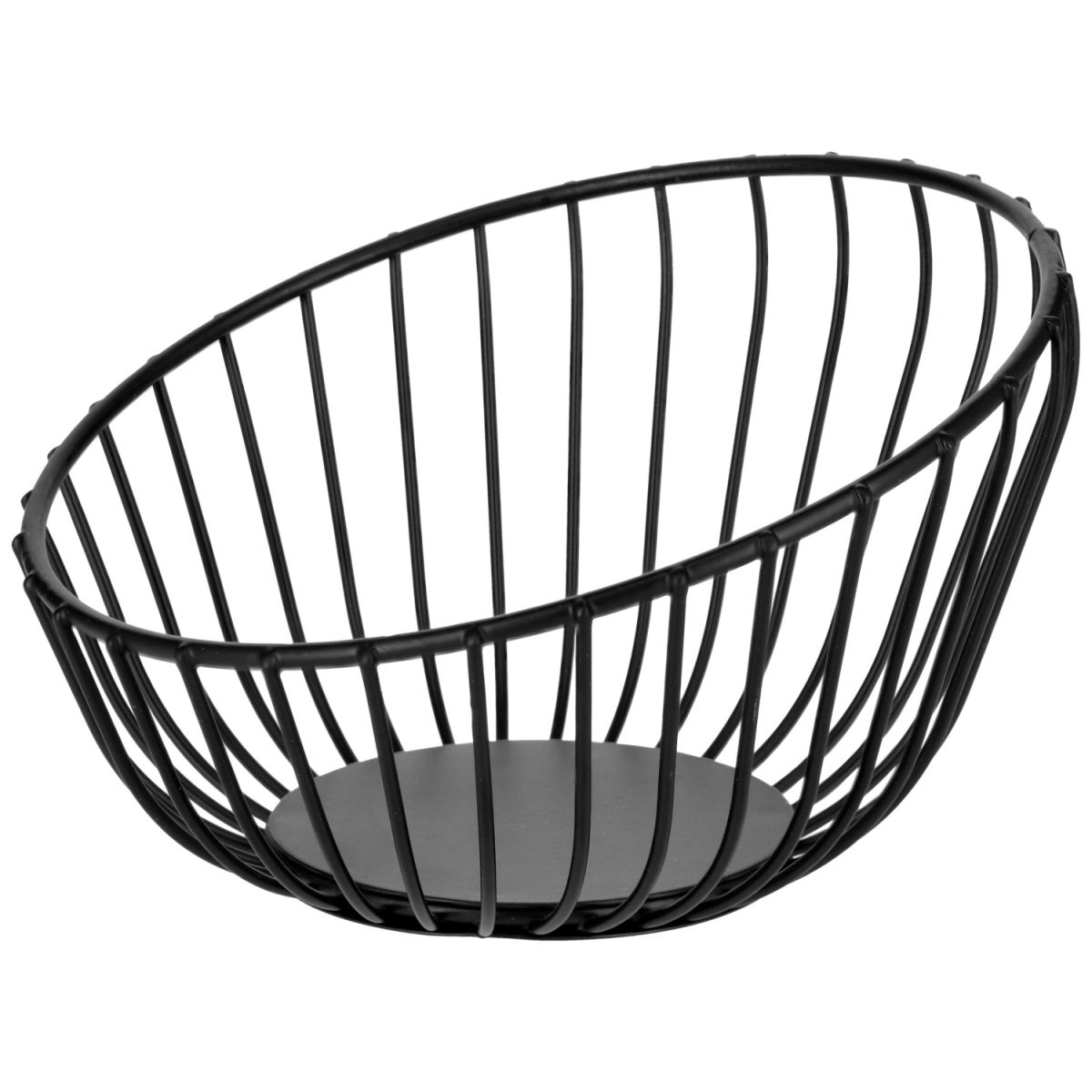 Cestino per frutta e pane Ciconia VEGA; 16x10 cm (ØxH); nero; rotonda