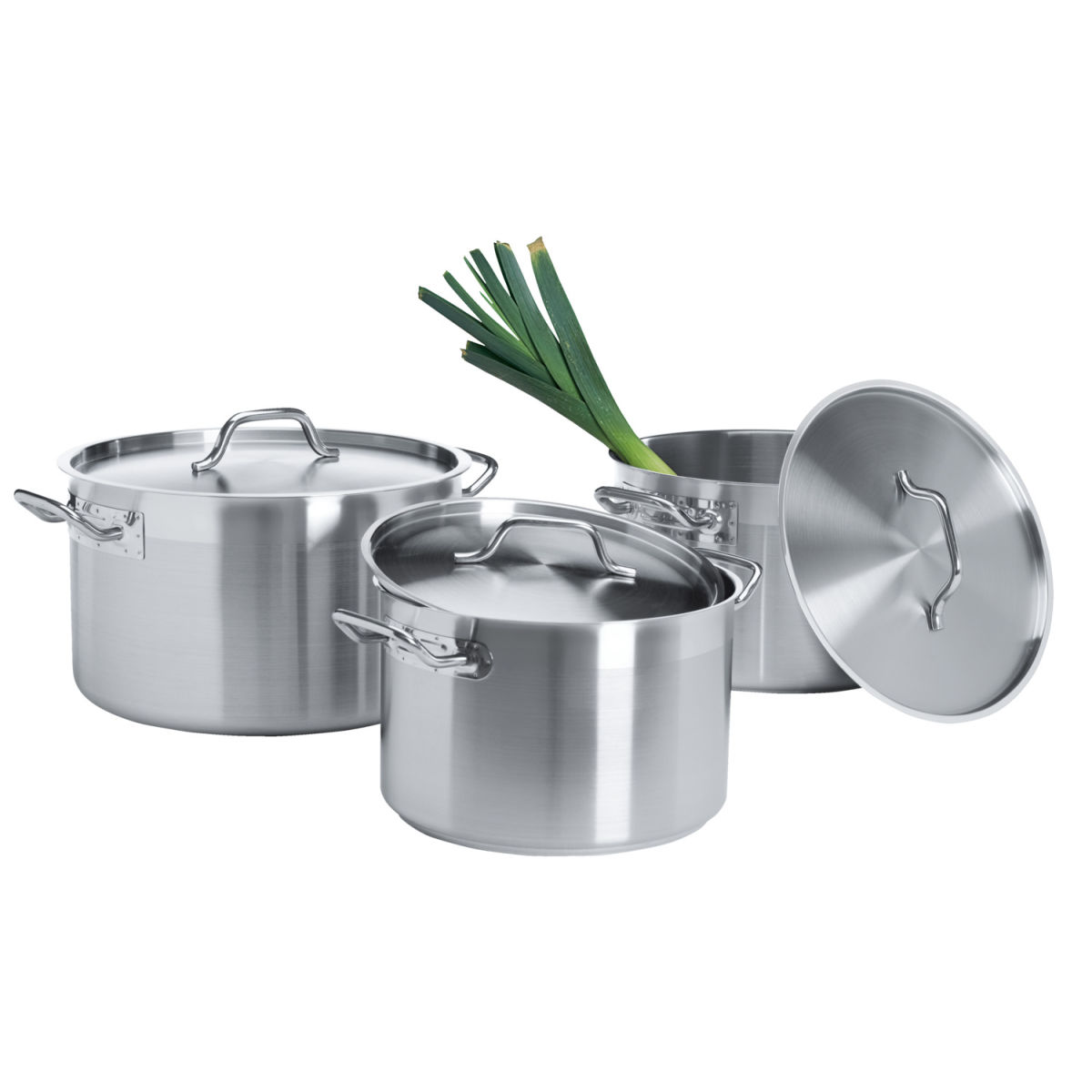 PULSIVA Kochtopf-Set Chef 6-teilig silber