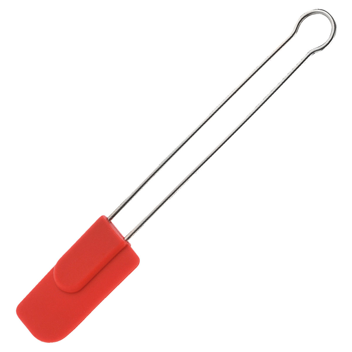 Westmark Koch-/Teigschaber Silicone 22.5x3.5x1 cm (LxBxT); rot/silber