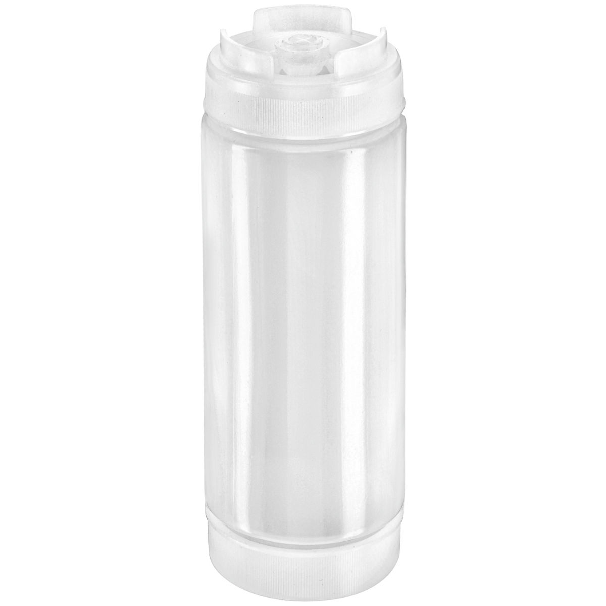Bottiglia spremibile con dosatore FIFO PULSIVA; 600ml, 7x19.5 cm (ØxH); bianco