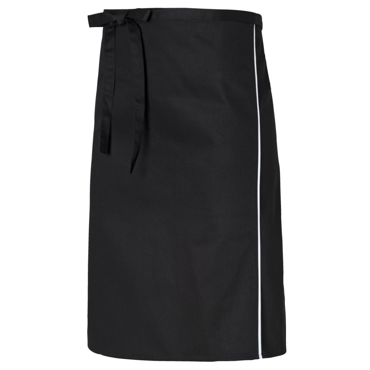 Grembiule Nico 60x80 cm PULSIVA; 60x80 cm (LxL); nero, bordino bianco; 3 pz. / confezione