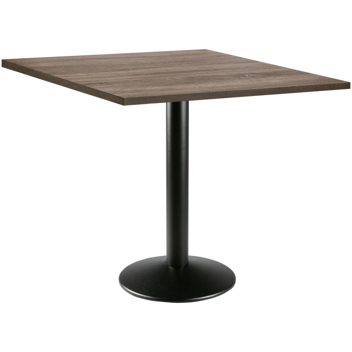 PULSIVA Eettafel Solona vierkant; 80x80x73.9 cm (LxBxH); Tafelblad eiken, frame zwart; vierkant
