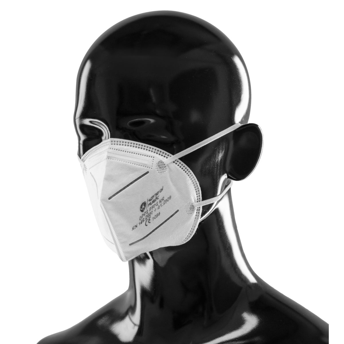 Maschera protettiva FFP3 VEGA; 16.4x10.3x9 cm (LxLxH); bianco; 10 pz. / confezione