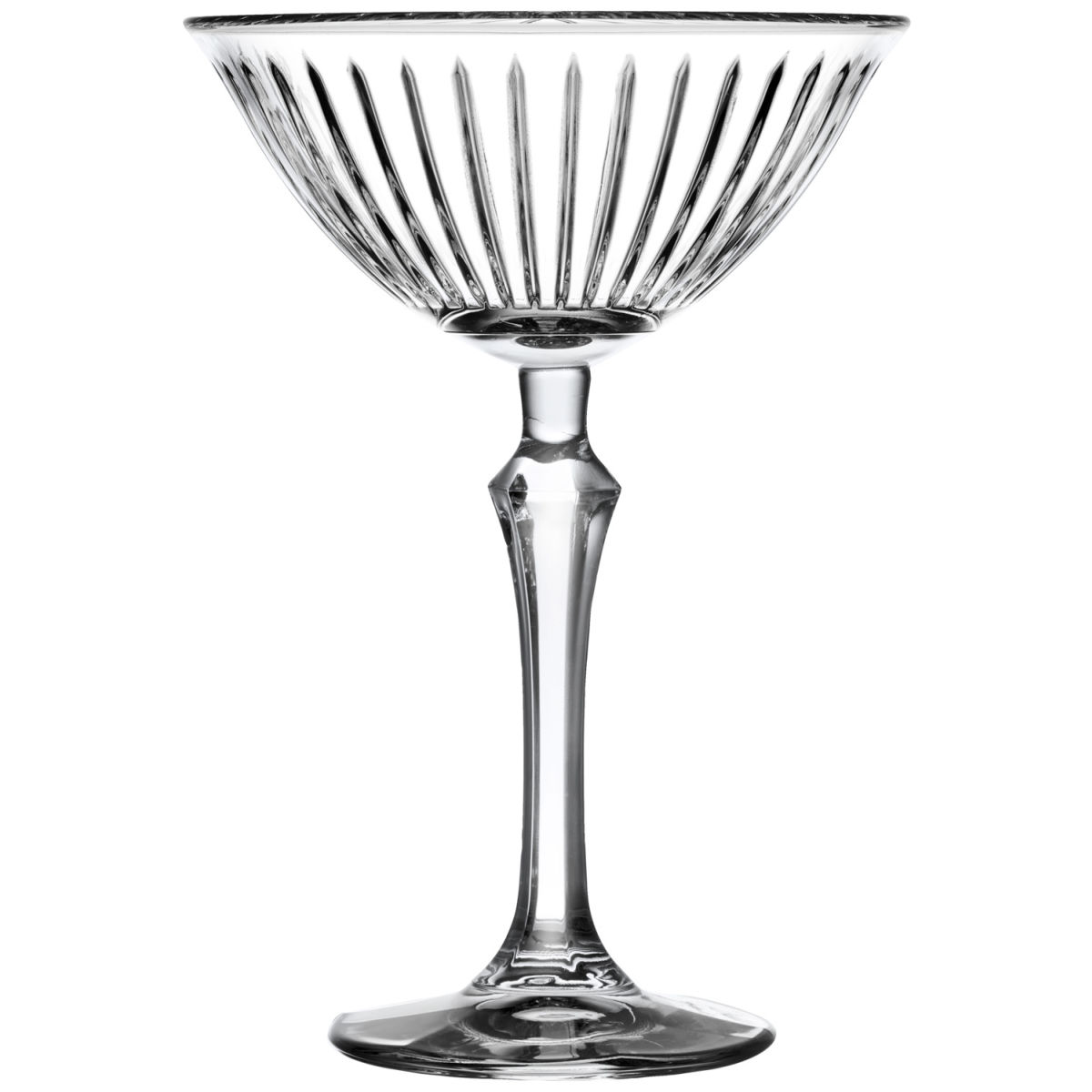 Pasabah&ccedil;e Martiniglas Joy met reli&euml;f; 220 ml, 11.7x16 cm (&Oslash;xH); transparant; 4 stuk / verpakking