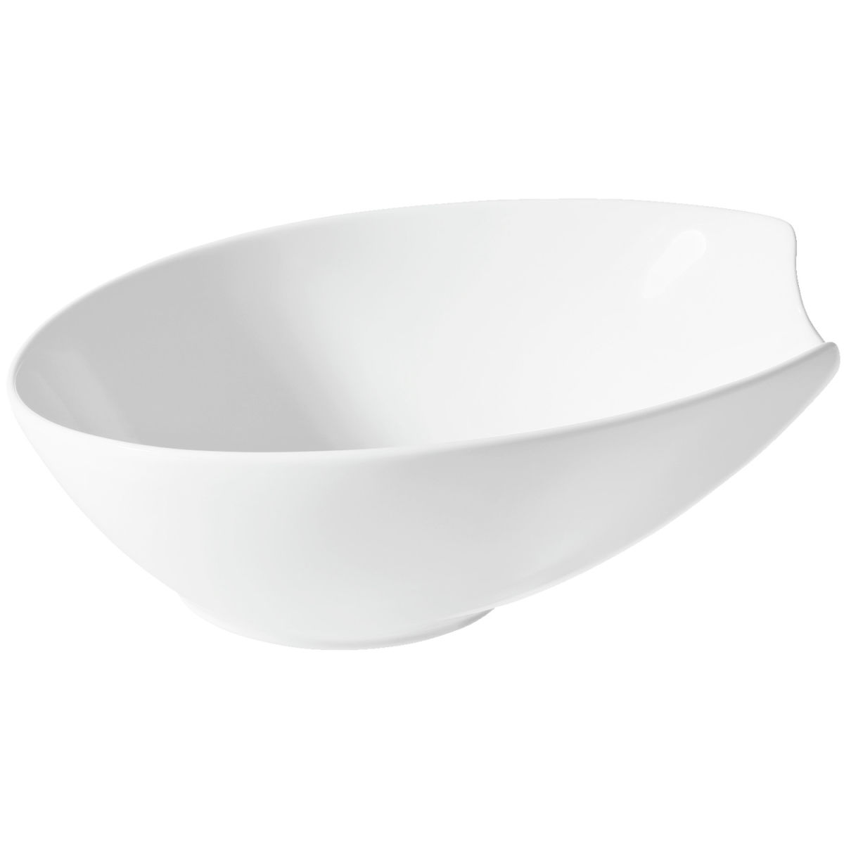 VEGA Schale Contrast oval 1300 ml, 24x20.5x10 cm (LxBxH); weiß; oval; 2 Stück / Pack
