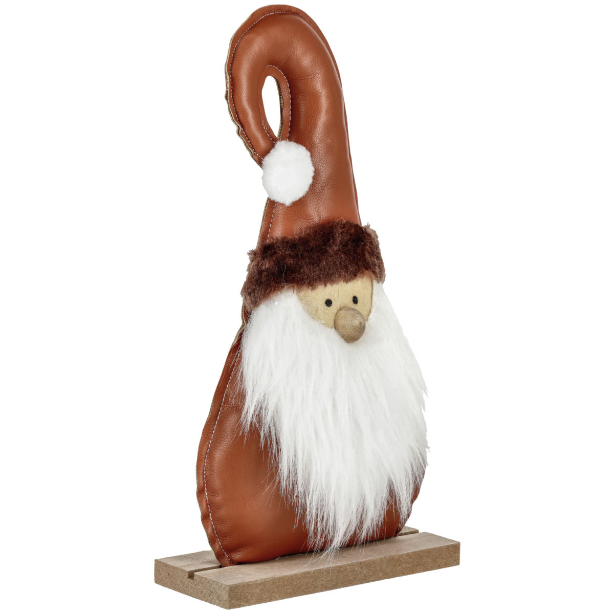 Wichtel Afrim 15x6x28 cm (LxBxH); braun/weiß/natur