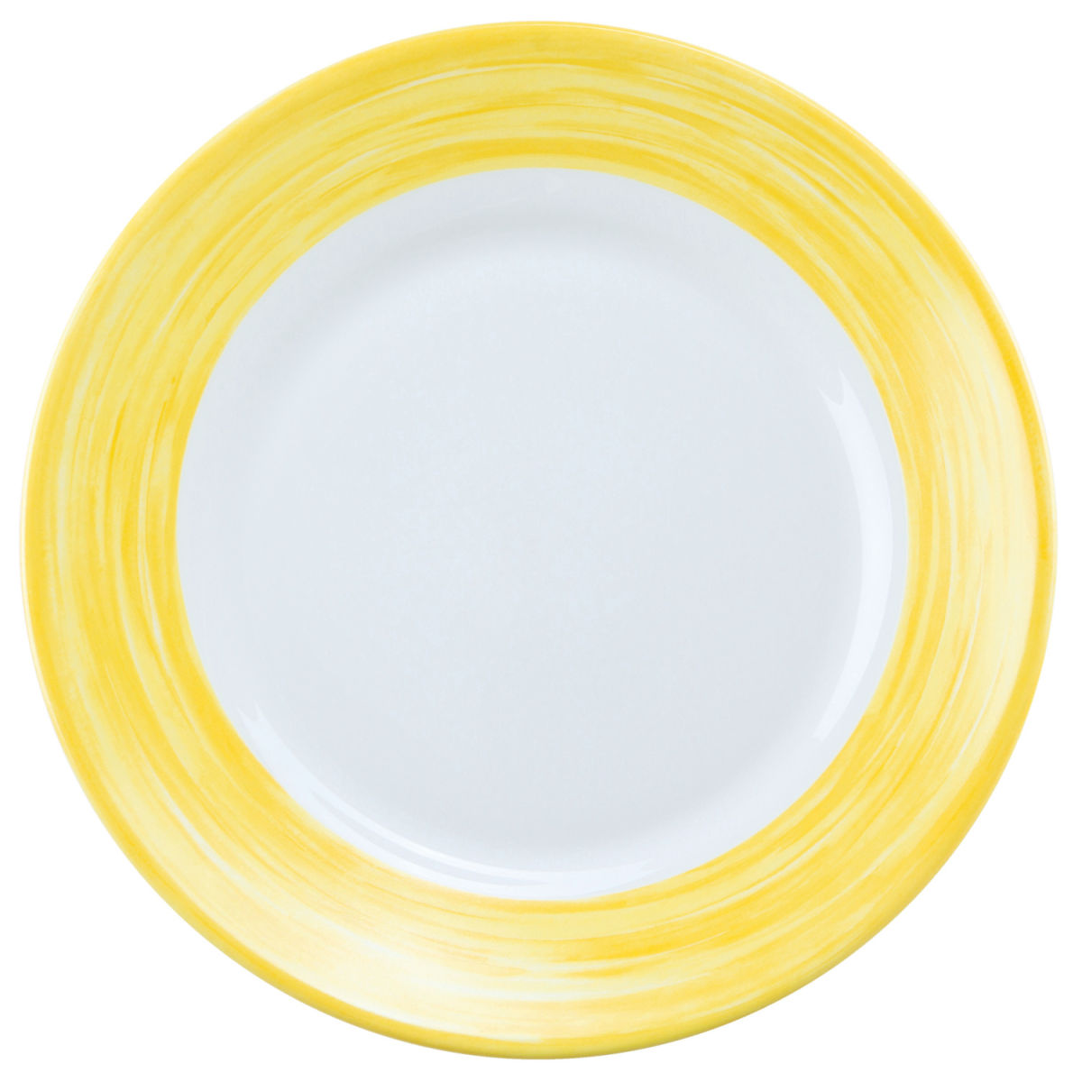 Luminarc Tallrik Brush; 23.5 cm (Ø); Gul; Rund; 6 Styck / Förpackning