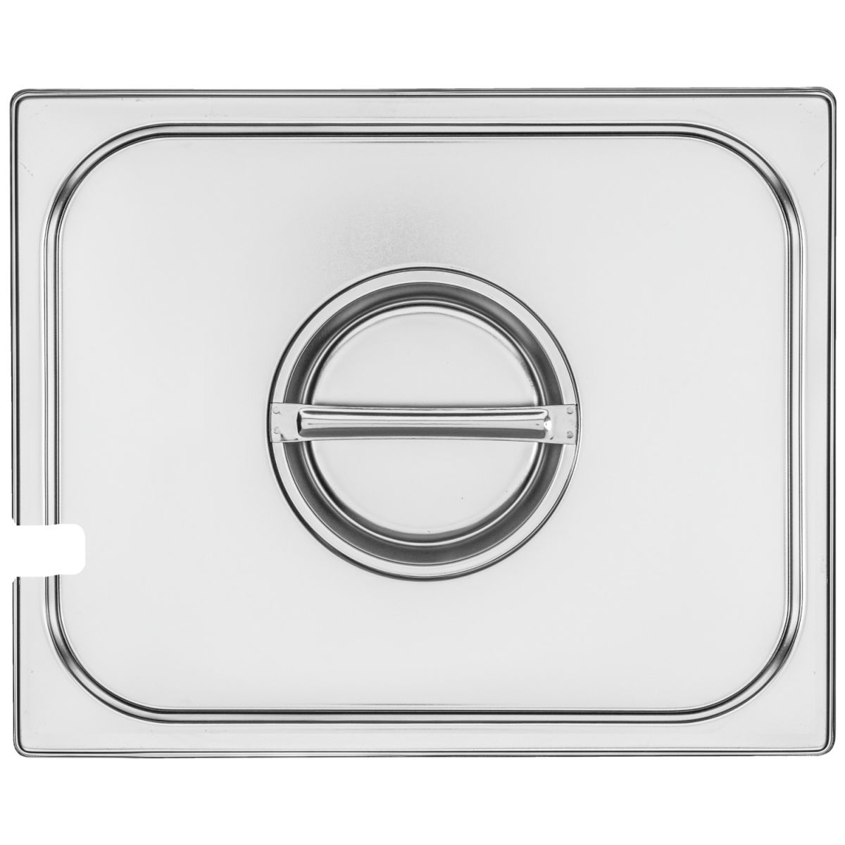 VEGA GN-Deckel 1/2 Premium mit Löffelaussparung GN 1/2; silber; rechteckig