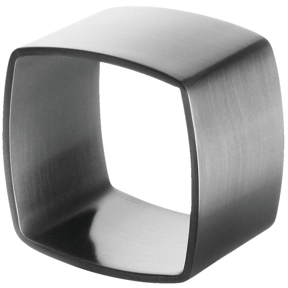 VEGA Serviettenring Cubiste 4x4x3 cm (LxBxH); silber; 4 Stück / Pack