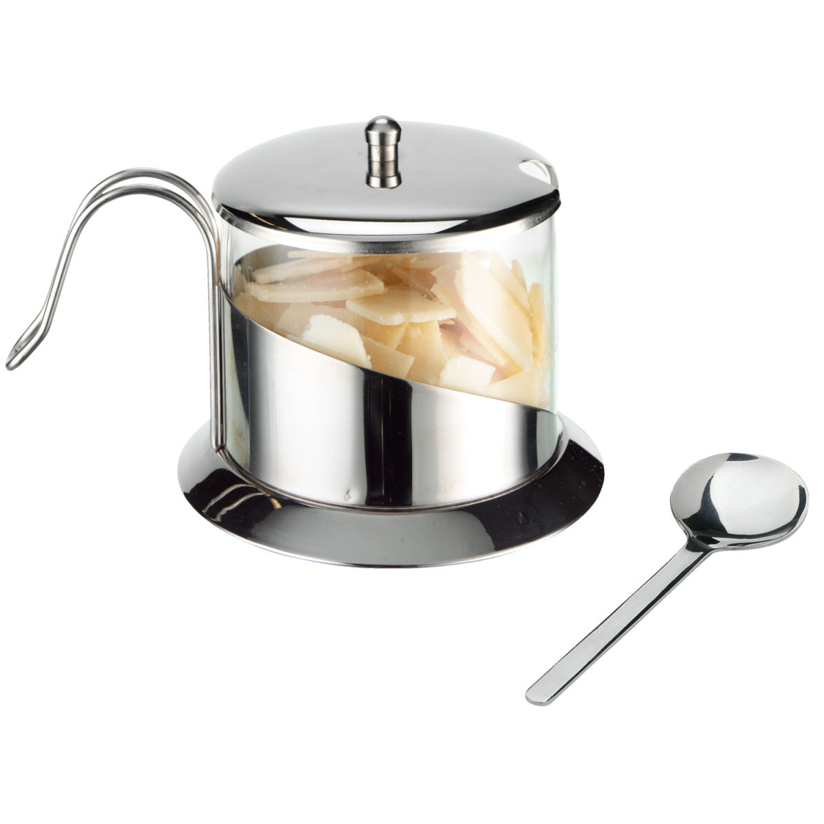 PULSIVA Parmesandose Fondo 300 ml, 8.5x9.5 cm (ØxH); silber