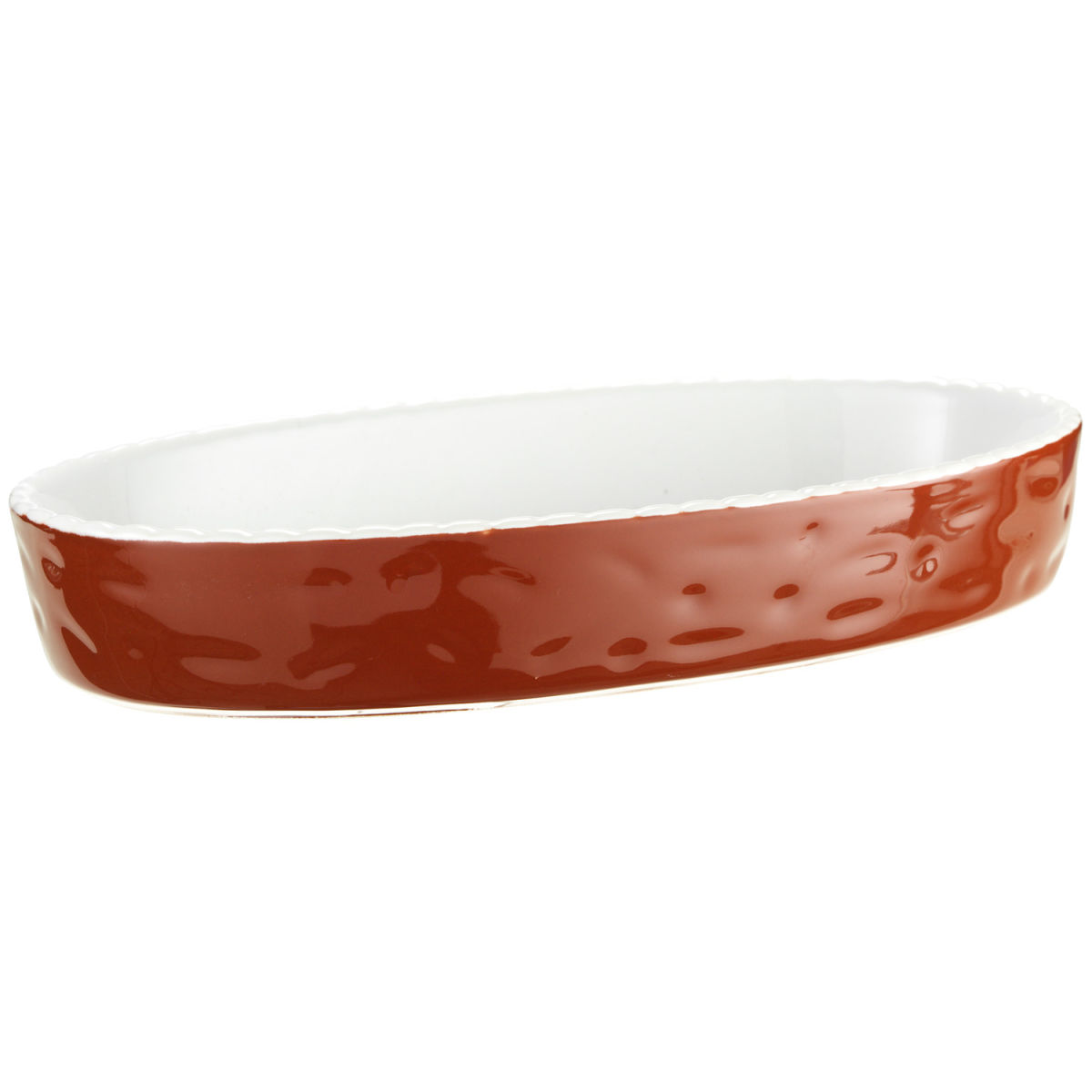 Pirofila Aripa PULSIVA; 420ml, 22x12x4 cm (LxLxH); marrone; ovale; 4 pz. / confezione