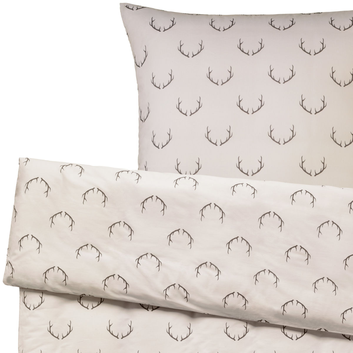 Coordinato Enns ERWIN M.; 135x200 cm (LxL), 80x80 cm (LxL); beige/marrone scuro