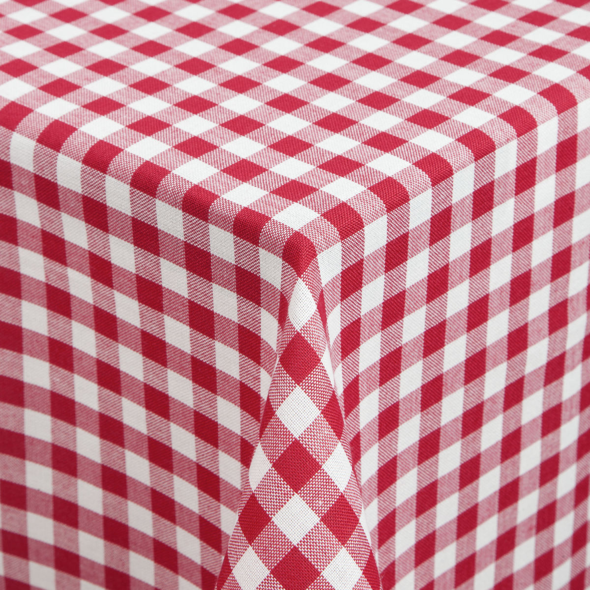 ERWIN M. Tischdecke Chatelete 80x80 cm (BxL); rot/weiß; quadratisch