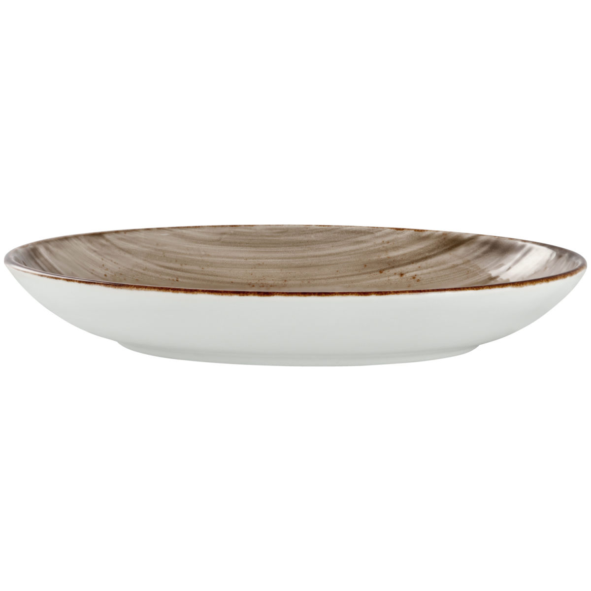 VEGA Teller Nebro tief, oval 800 ml, 27x20.5x4.2 cm (LxBxH); grau; oval; 6 Stück / Pack