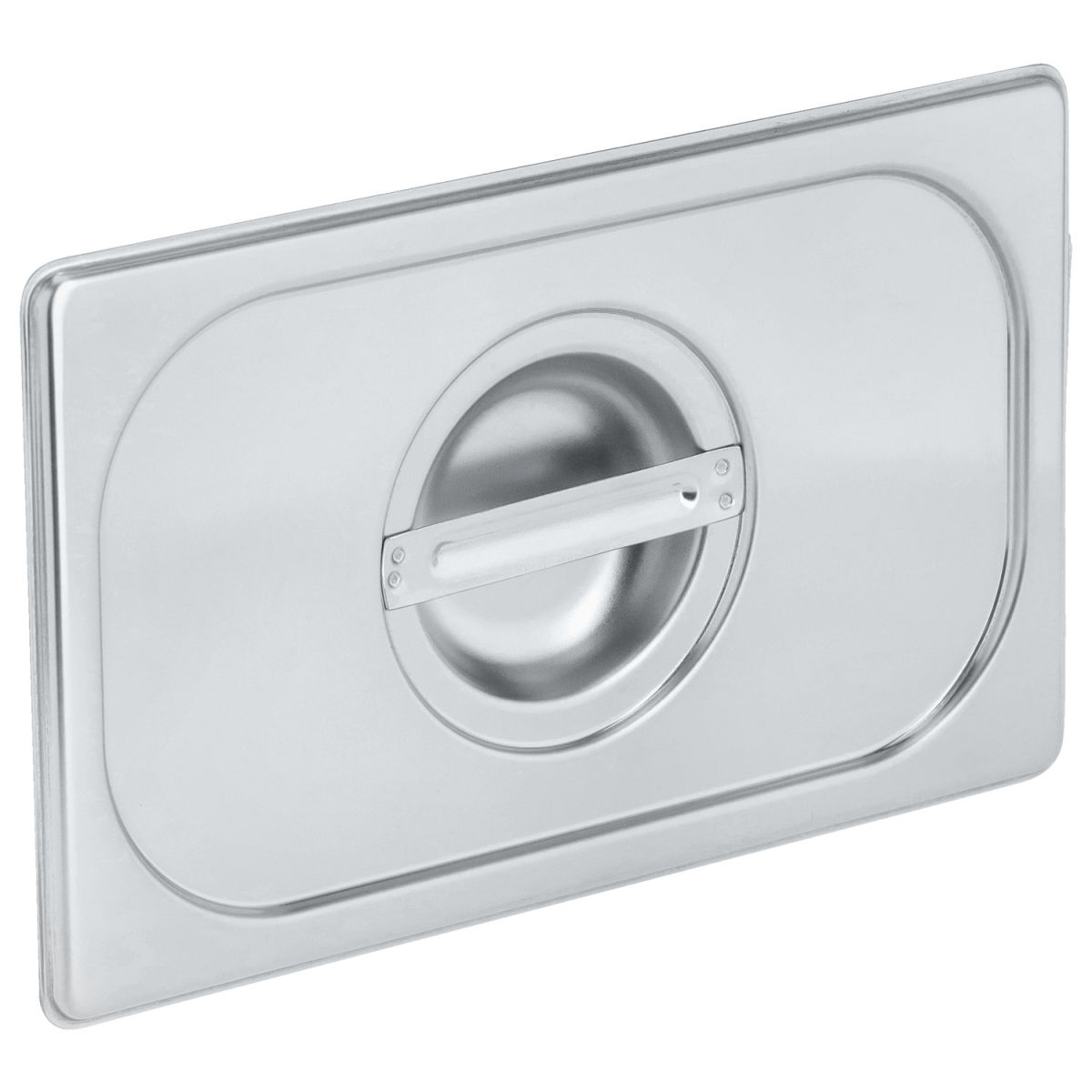 Coperchi Gastronorm Smart senza incavo per cucchiaio 1/4 PULSIVA; Misura GN 1/2, 26.5x16.2 cm (LxL); argento
