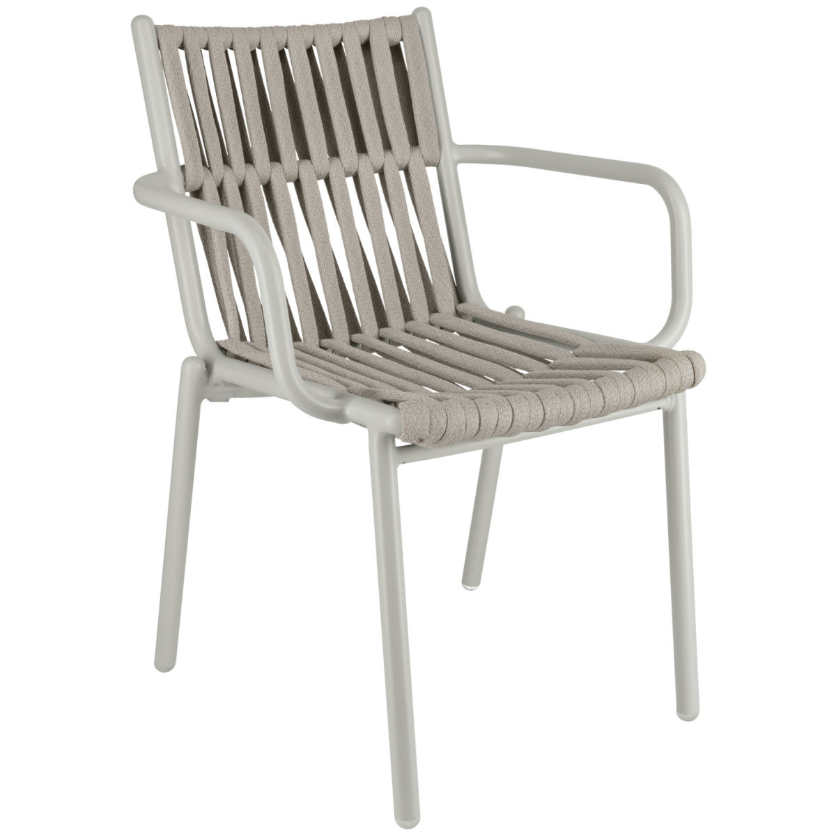 VEGA Outdoor-Stuhl Lumaro 45x47x81 cm (BxTxH); Sitz taupe, Gestell beige; 2 Stück / Pack