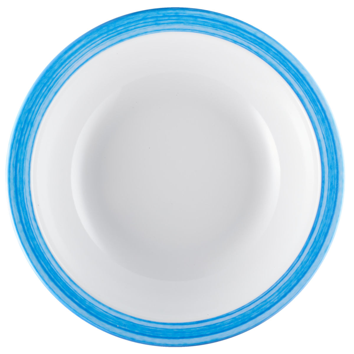 Plato hondo Bistro WACA; 600ml, 20.5 cm (Ø); azul; redonda; 5 pz. / Paquete