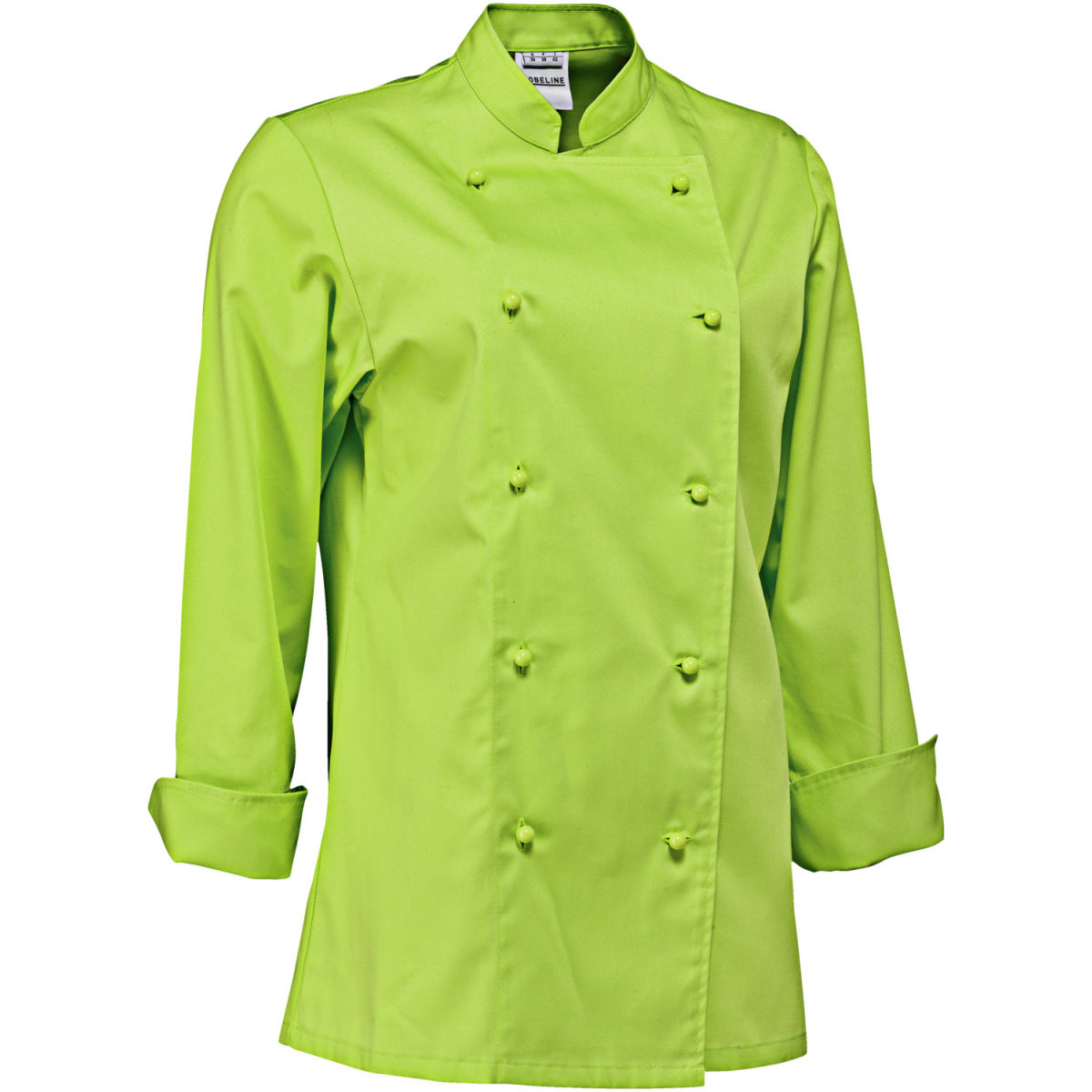 Chaqueta de cocina para mujer Pauline manga larga PULSIVA; Talla 56; verde manzana