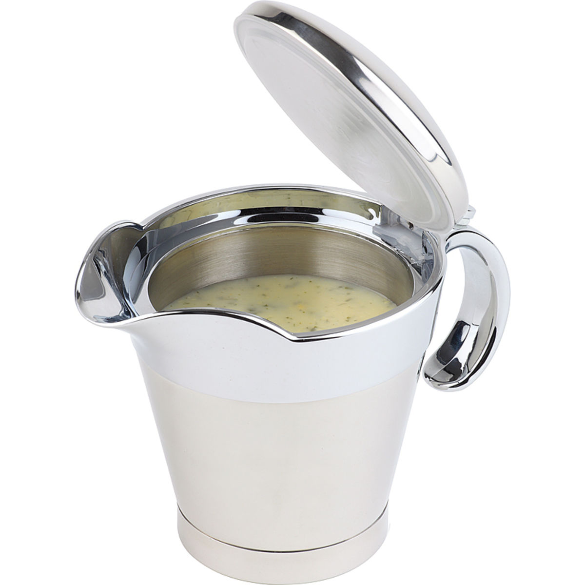 Salsiera termica, 400 ml APS; 400ml, 19x12.5x13 cm (LxLxH); argento