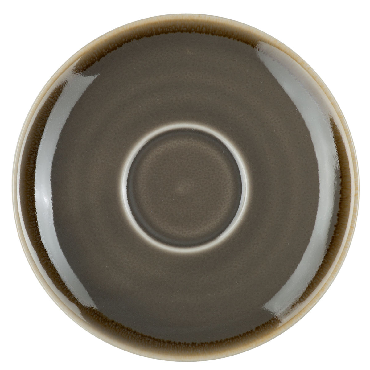 Piattino cappuccino Glaze 2.0 PULSIVA; 14.2 cm (Ø); grigio; rotonda; 6 pz. / Pacco