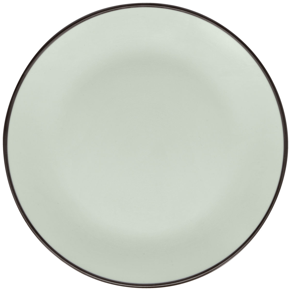 Plato llano Levana PULSIVA; 26.5 cm (Ø); verde menta/negro; redonda; 6 pz. / Paquete