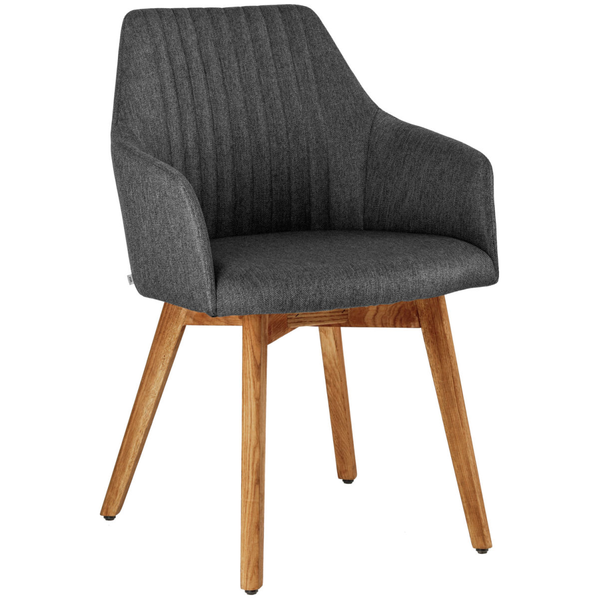 Sedia Arne VEGA; 55x57x85 cm (LxPxH); seduta antracite, struttura quercia/naturale; 2 pz. / confezione