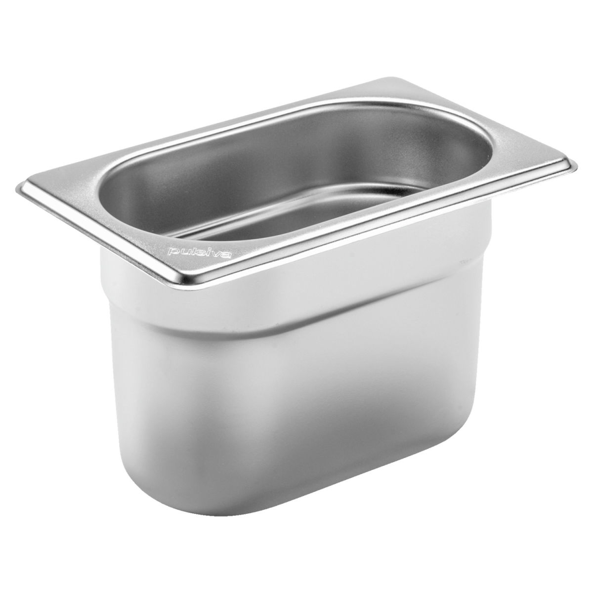 PULSIVA GN-Behälter 1/9 Basic GN 1/9, 1 l, 17.6x10.8x10 cm (LxBxT); silber