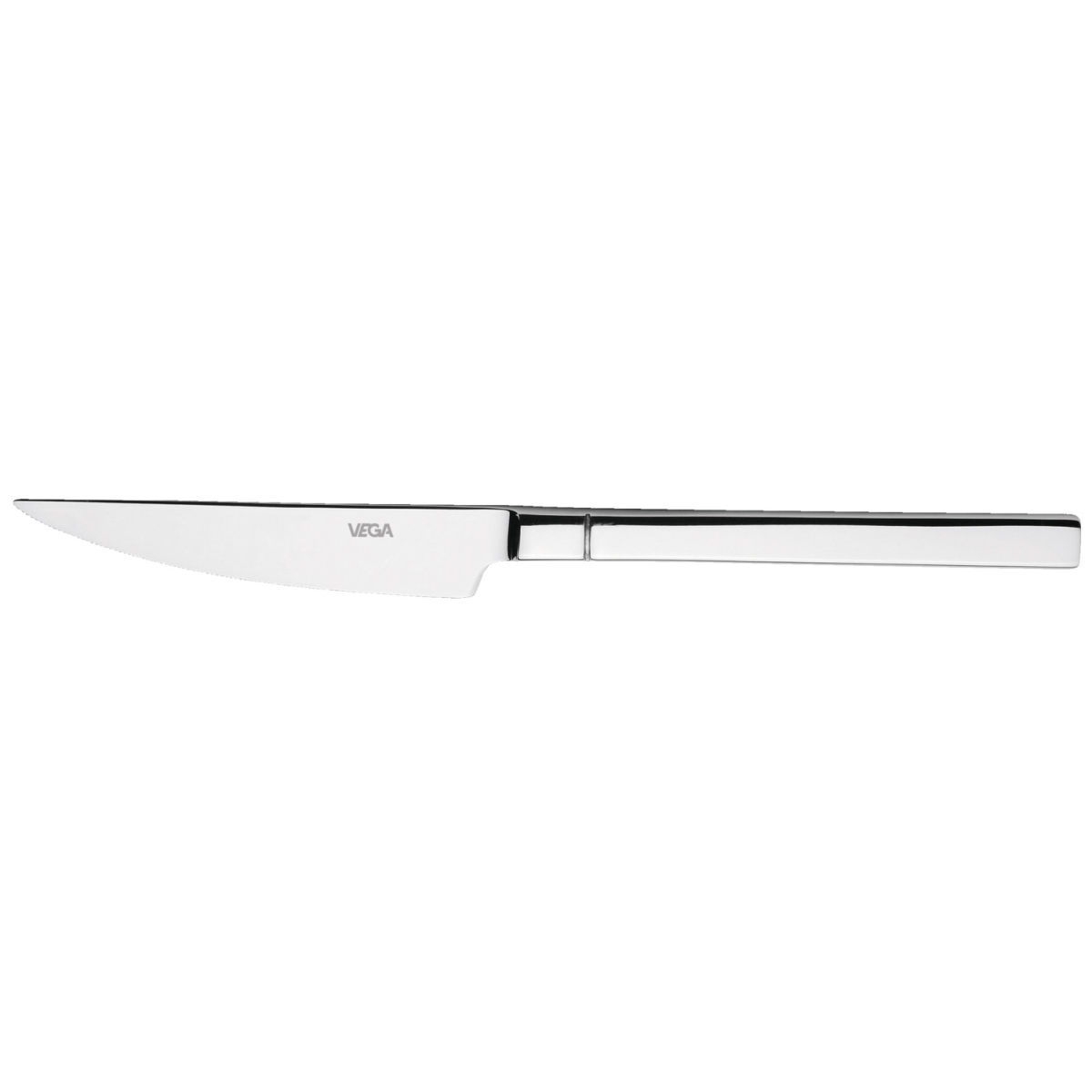 Cuchillo para pizza-/carne Luano VEGA; 22.2 cm (Lg); plateado, mango plateado; 12 pz. / Paquete