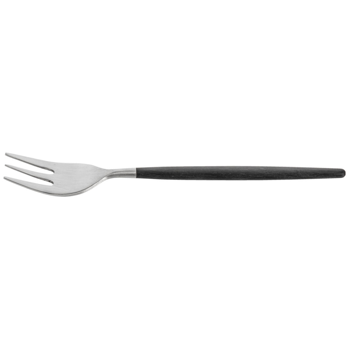 VEGA Kuchengabel Turin 18.7 cm (L); edelstahl/schwarz, Griff schwarz; 12 Stück / Pack