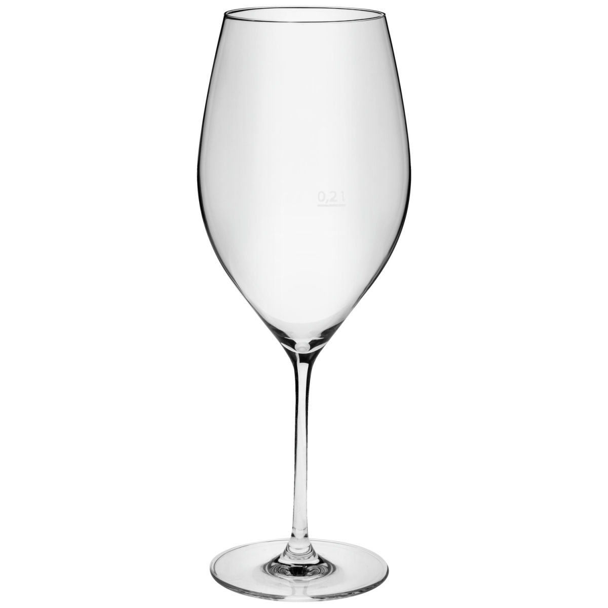 Calice vino rosso Dilay con marcatura VEGA; 920ml, 7.7x28 cm (ØxH); trasparente; 0.2 l Segno di riempimento, 6 pz. / confezione