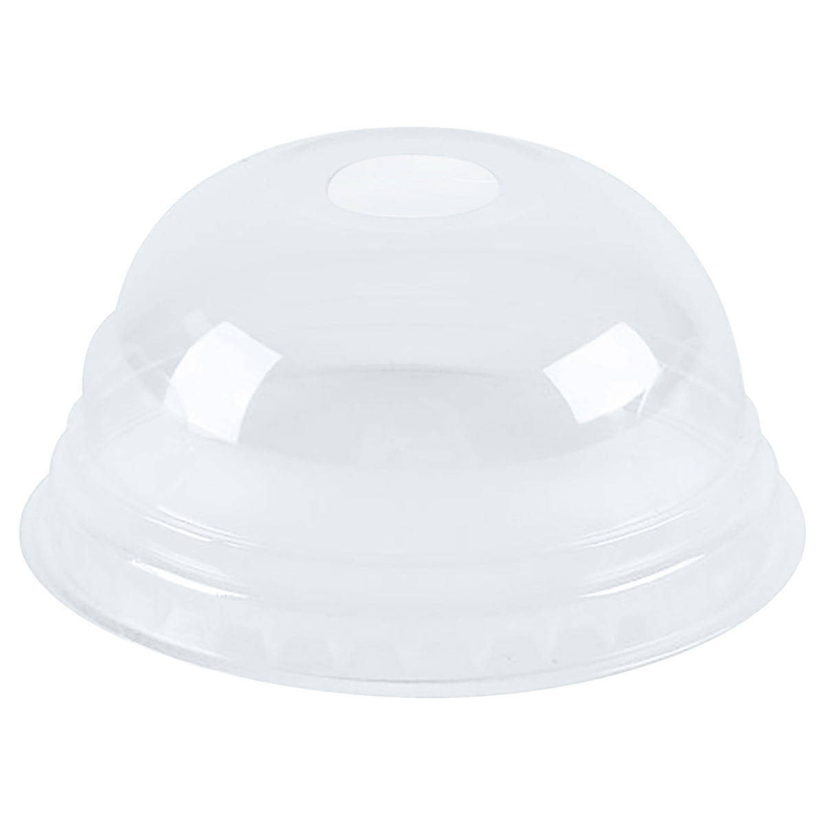 Coperchio per bicchieri smoothie/frullati con foro per cannuccia NATUREStar; 8.5x4.2 cm (ØxH); trasparente; 50 pz. / confezione