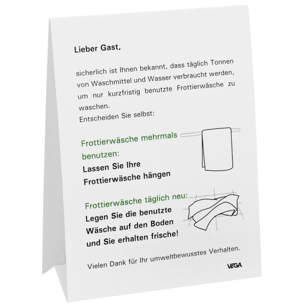 Cavalletto Proteggi l'ambiente PULSIVA; 11.2x15 cm (LxH); bianco; 10 pz. / confezione